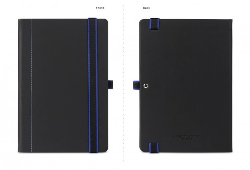 Schneider Notebook with Pen Loop and Two-Color Elastic Closure Blue