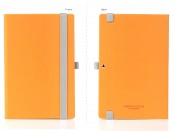 Wordsmith Notebook with Pen Loop Orange