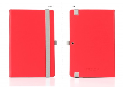 Wordsmith Notebook with Pen Loop Red