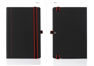 Schneider Notebook with Pen Loop and Two-Color Elastic Closure Red