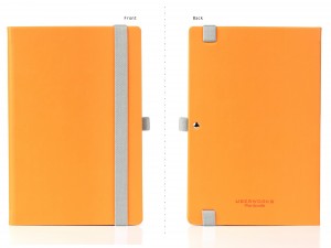 Wordsmith Notebook with Pen Loop Orange