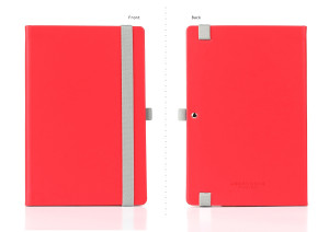 Wordsmith Notebook with Pen Loop Red